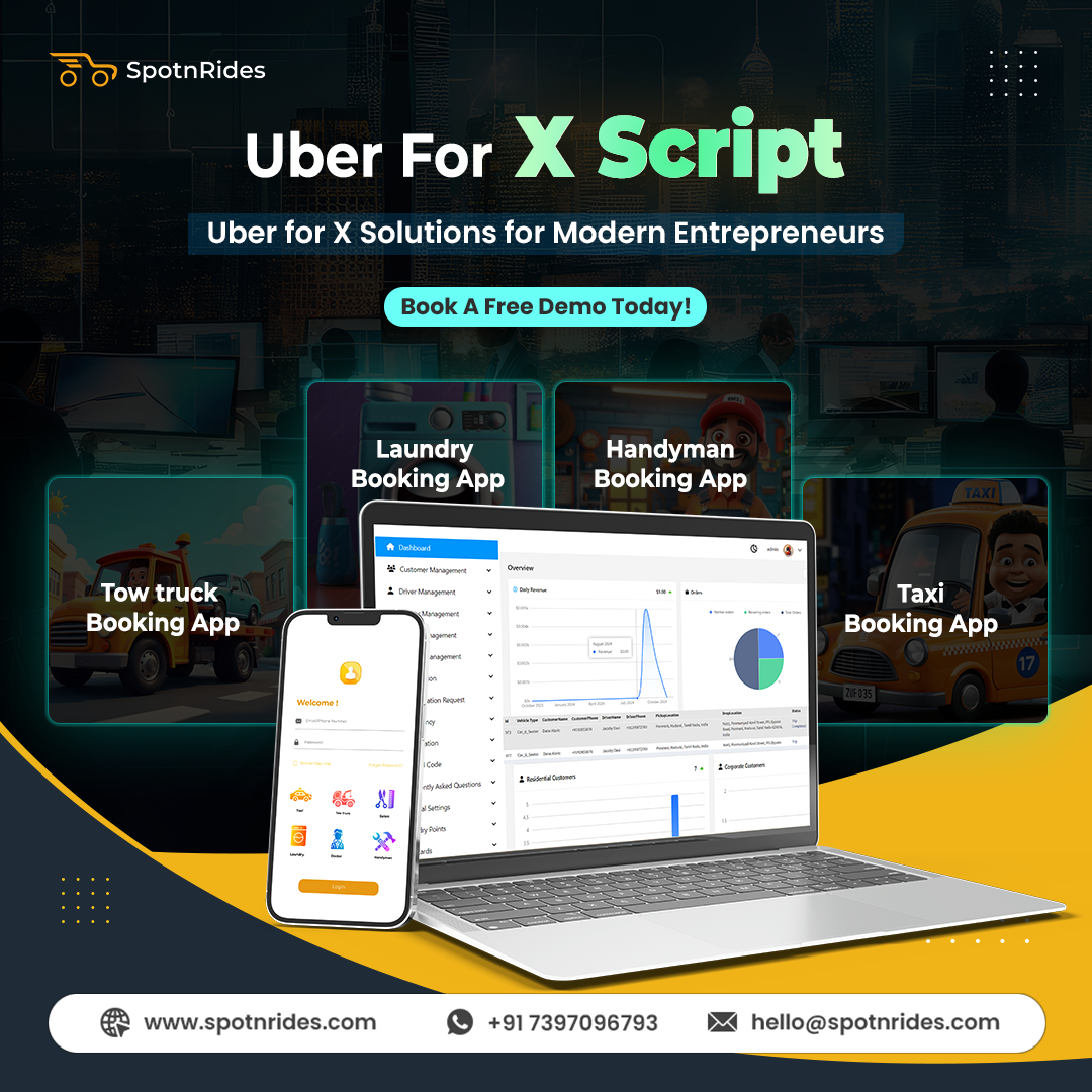 Next-Gen Uber For X App Development - Spotnrides